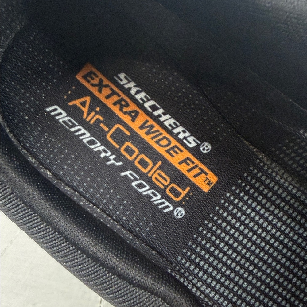 Skechers Shoes Mens 11 EWW Extra Wide Gomel Charcoal Slip-On Loafers Comfort - Picture 12 of 13